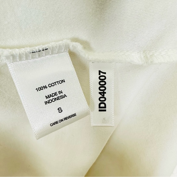 NEW YORK & COMPANY Minimalist White Jersey Knit Cap Sleeve Sheath Dress, Size S - Picture 4 of 6